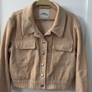 Urban Outfitters Beige Corduroy Utility Jacket